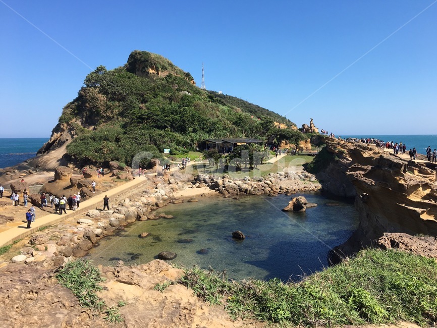 대만,타이베이,타이페이,예류지질공원,바다,자연,화산지형,taipei,taiwan