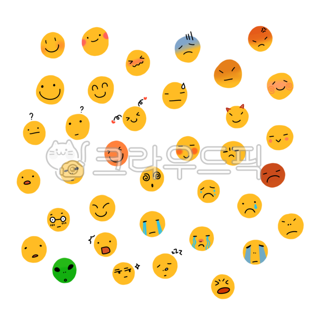 이모티콘,스티커,얼굴표정,표정,아이콘,일러스트,기분,감정,스마일,분노,울음,슬픔,눈물,기쁨,웃음,놀람,다꾸,다이어리스티커,smile,png,다양한표정,귀여운,아기자기한,재밌는