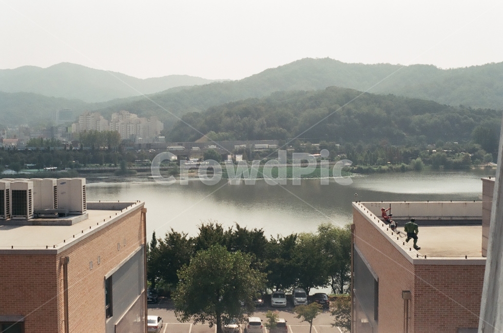호수,풍경,옥상풍경,호수풍경,고요,적막,평화