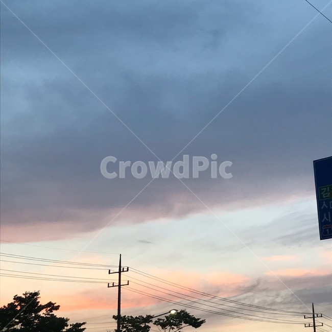 구름,하늘,sky,cloud,자연,nature,옥외,outdoors,나무,가로등,tree