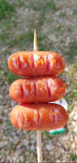 캠핑,소시지,맛나,여유,감성,먹음직,라바,꼬치