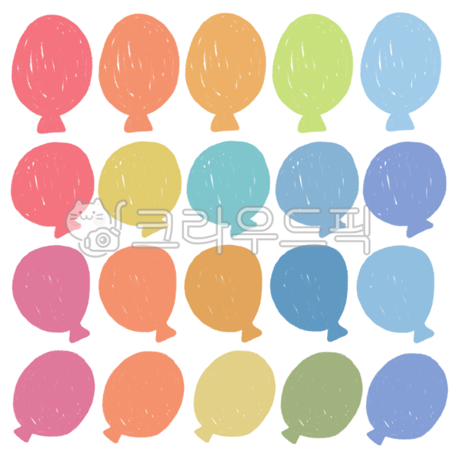 풍선, balloon, 풍선일러스트, 풍선그림, 귀여운풍선, 사진,이미지,일러스트,캘리그라피 - 지우쌤작가