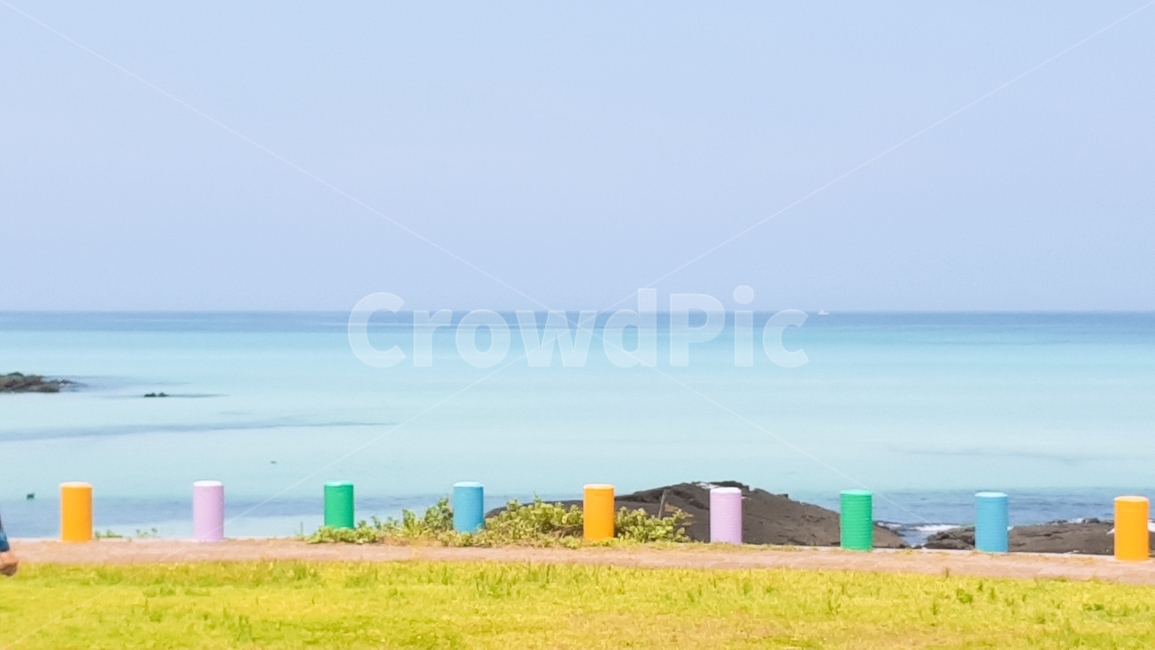 자연,바다,제주도,해변,물,하늘,김녕해수욕장,풍경