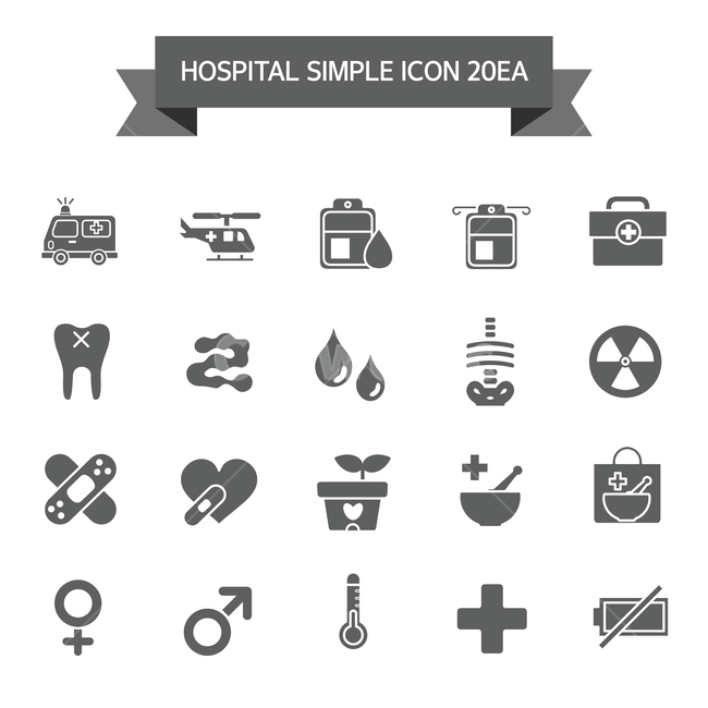 Medical treatment,icon,Flat icon,Pictogram,teeth,ambulance,first aid kit,hospital,blood,Simple icon