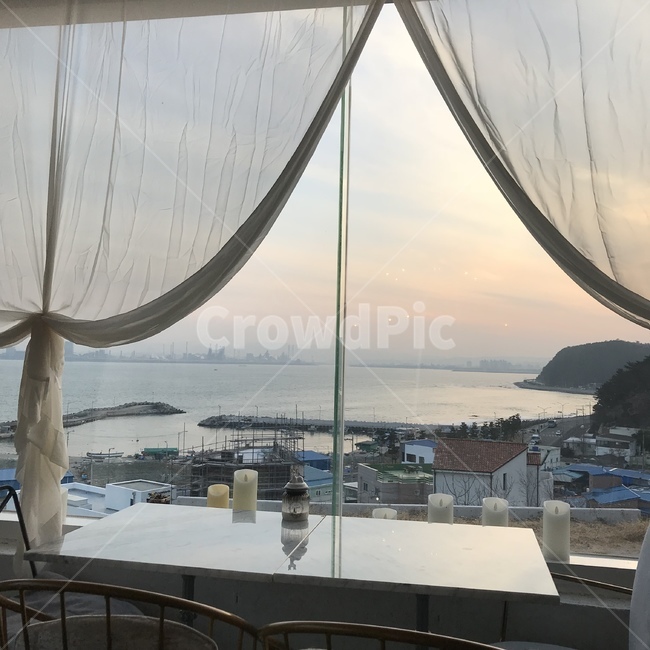 포항,환호동,카페,바다,전경,sea,해질녘,인테리어,실내디자인,interior design