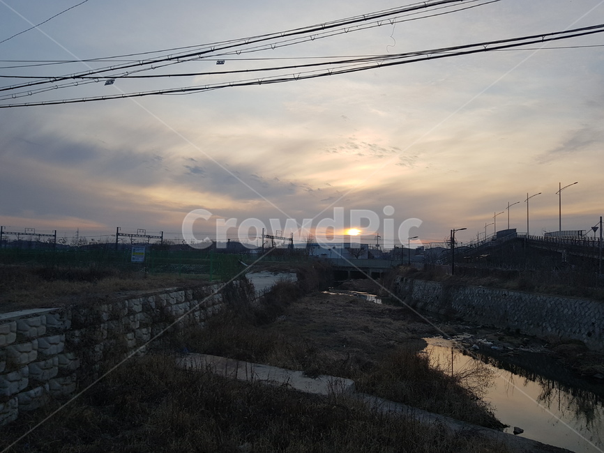하늘,노을,맑음,구름,날씨