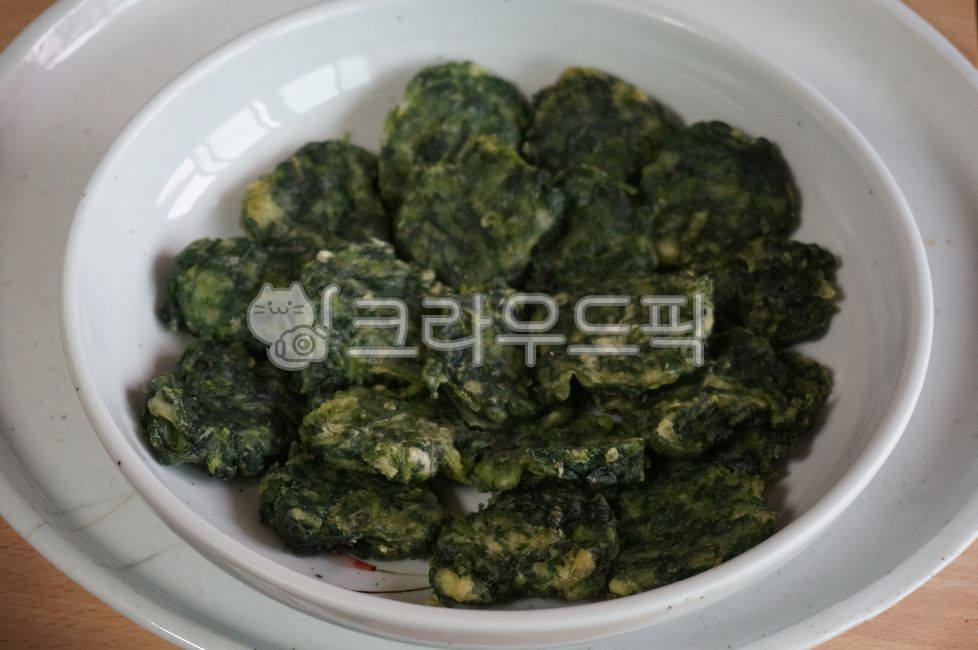 쑥, 쑥부침, 쑥전, mugwort, dish, 사진,이미지,일러스트,캘리그라피 - joyfulharu작가