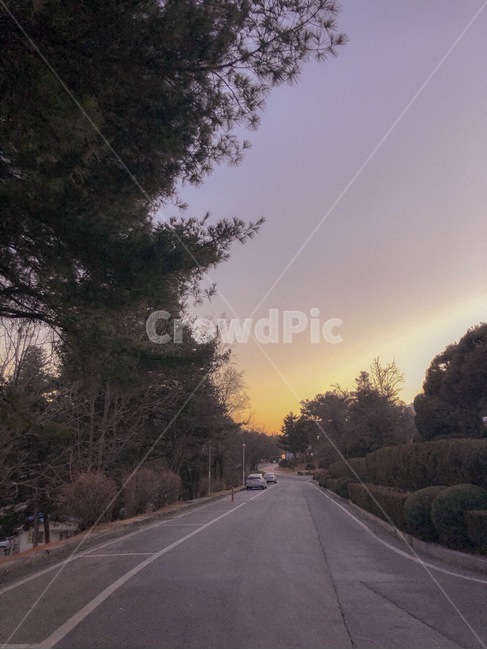해질녘,노을,산책,따뜻한,편안한,자연,풍경,nature,landscape,road,도로,asphalt,아스팔트,freeway,고속 도로,highway,고속도로