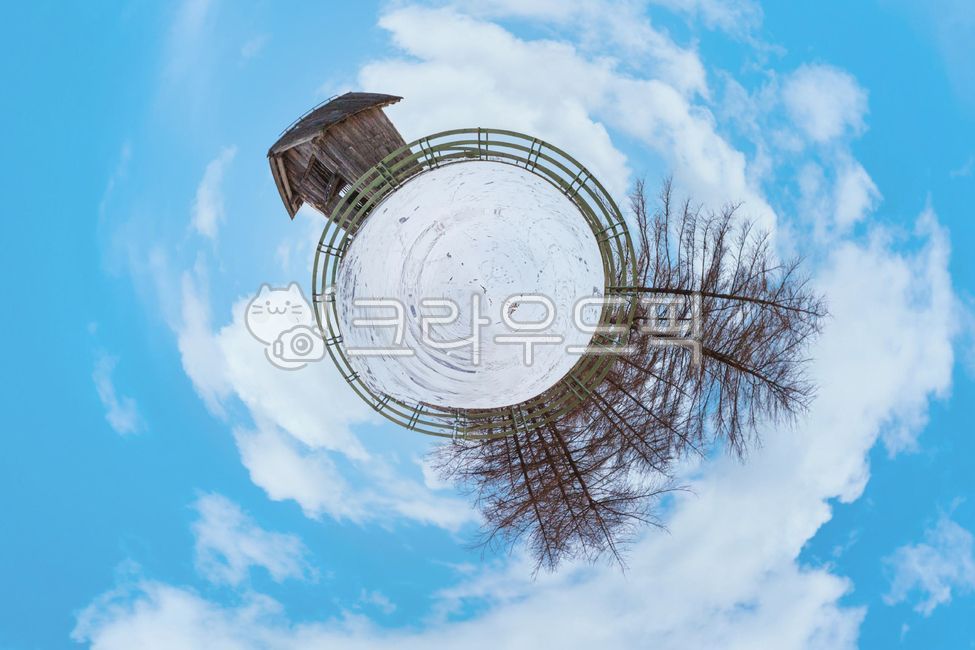 파노라마,구형,360,둥근,어안,효과,필터,행성,원형,하늘,구름,풍경,집,건물,나무,실외,야외,자연,360panorama,circular,round,earth,planet,fisheye