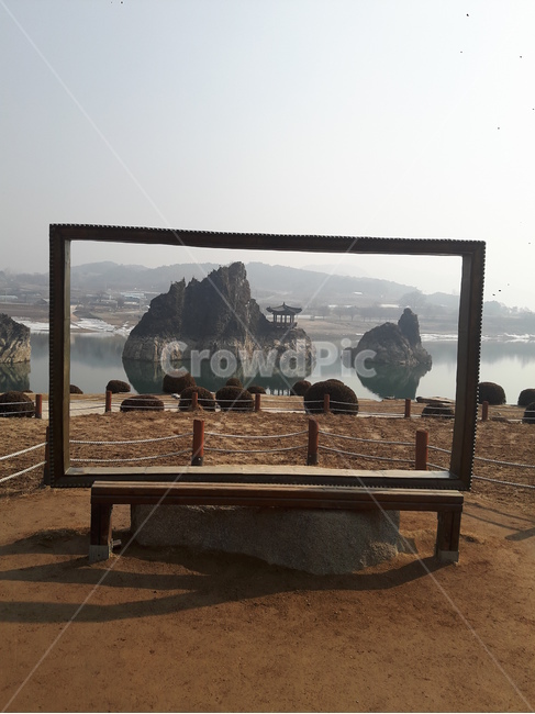 풍경,경치,자연,호수,봉우리,조각상,동상,석상,조형물,statue,bronze statue,stone statue