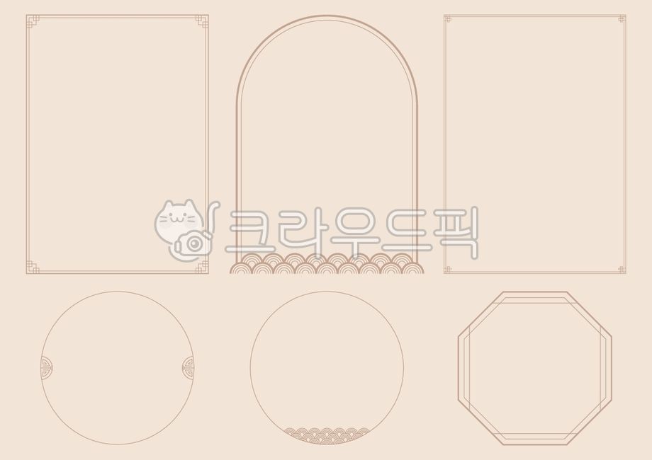 일러스트,벡터,오브젝트,엘리먼트,세트,콜렉션,한국,전통,명절,문화,전통문화,추석,한가위,설,설날,전통문양,패턴,무늬,문양,테두리,프레임