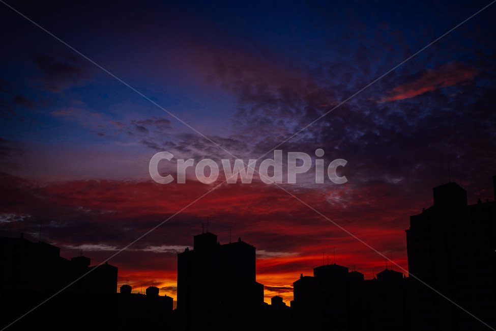일출,아름다움,풍경,그라데이션,무지개색,색감,도시,풍경,city,landscape,실루엣,그림자,silhouette,shadow