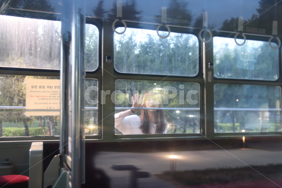 전차,화랑대폐역,기차,train,streetcar,여성,흔들림,유리,교통,트램,tram