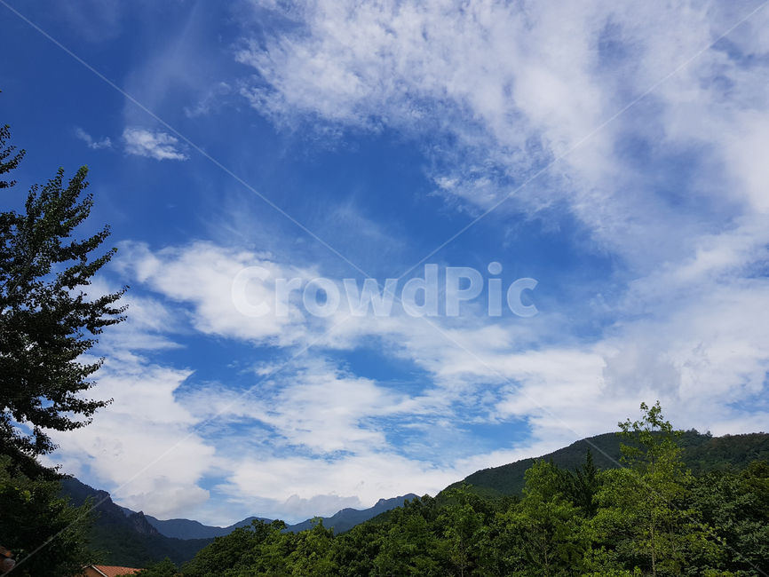 하늘,파랑색,구름,sky,cloud,분위기,푸른