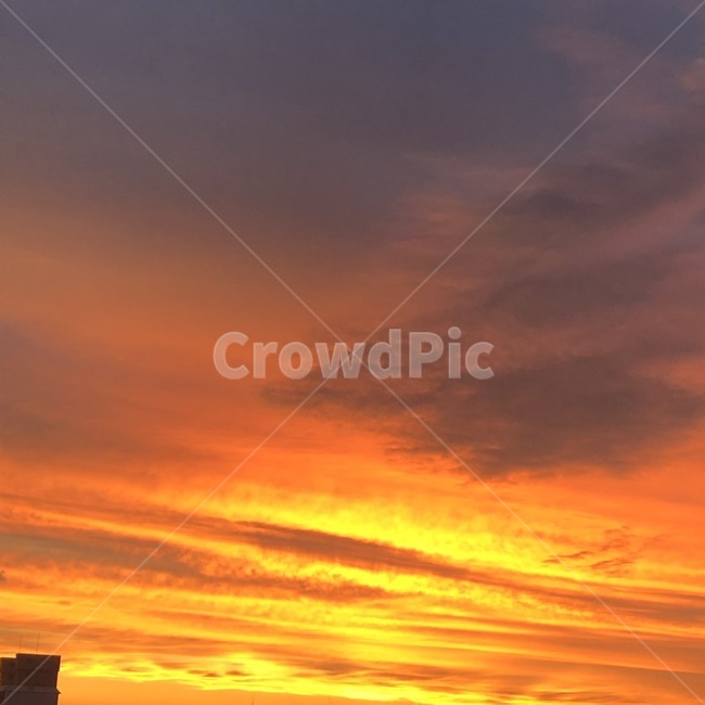 풍경,구름,파란하늘,주황하늘,주황색,하늘색,sunset,감성사진,노을,landscape,sky,cloud