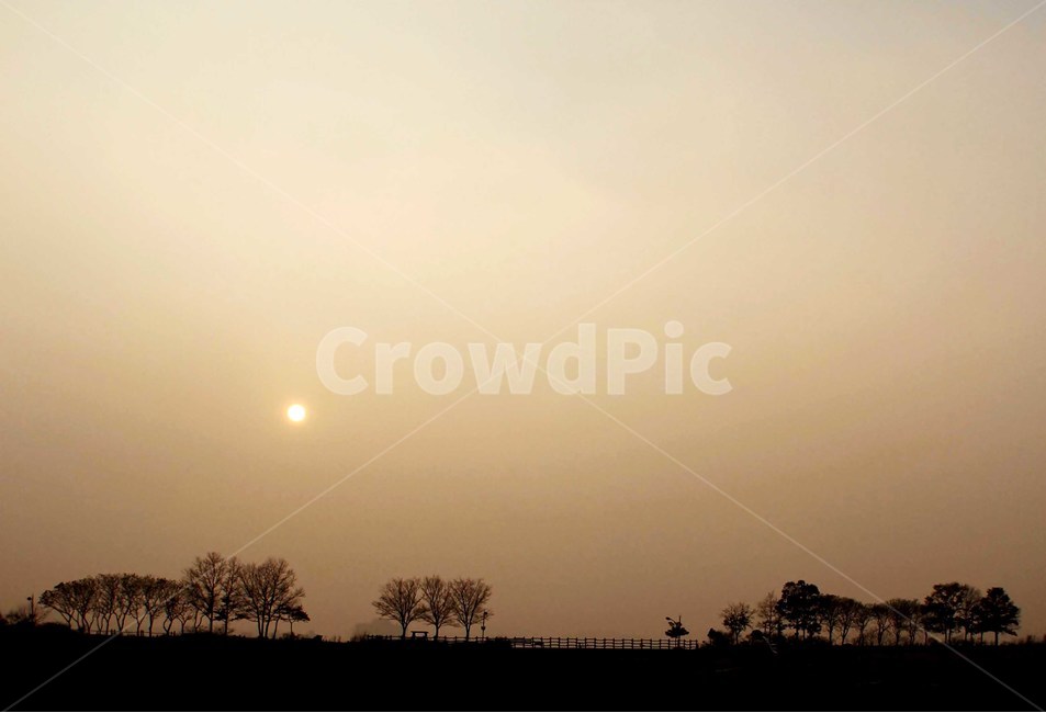 서울,난지도,스모그,석약,사진,자연,풍경,nature,landscape,실루엣,그림자,silhouette,shadow,weather,날씨,outdoors,옥외