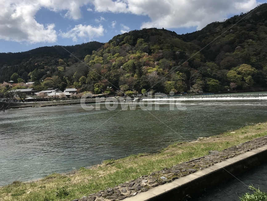 강,호수,산,풍경,일본,교토,아라시아,하늘,경치,자연,풍경,nature,landscape,water,물,outdoors,옥외