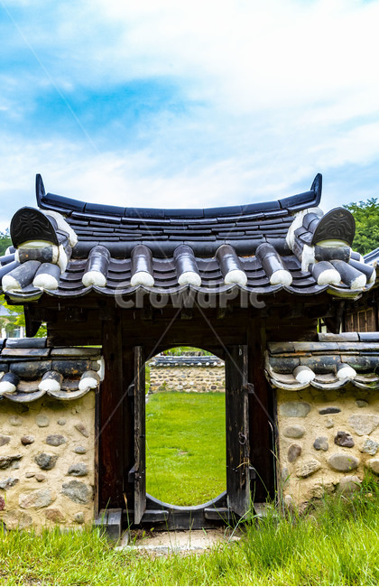 기와,기와담장,전통담장,군자마을,전통문,고택,전통가옥,관광명소,안동명소