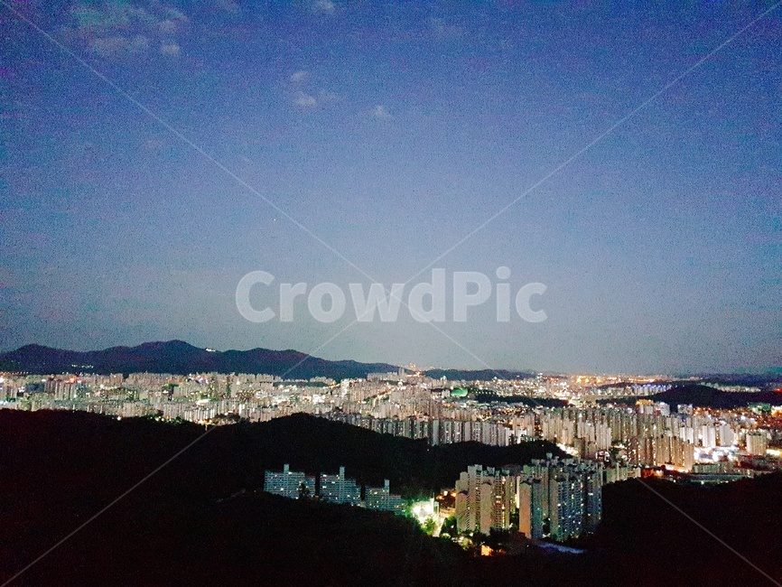 풍경,야경,도시,안양,정상