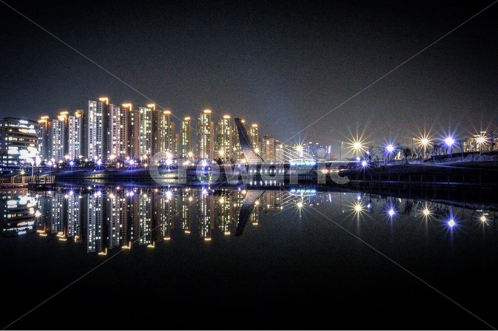 야경,운정호수공원,빛갈림,장노출,호수반영,광각렌즈,야경,밤,풍경,nightscape,night,landscape,도시,city,한국도시풍경,한국도시경관,korea cityscape