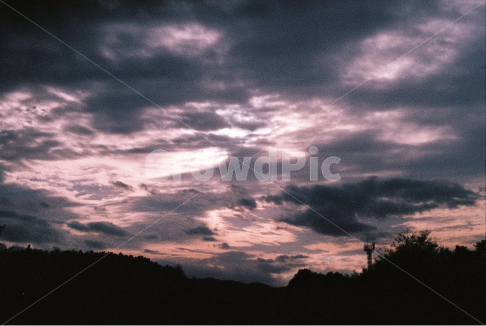 sky,cloud,film photography,dark sky,dawn