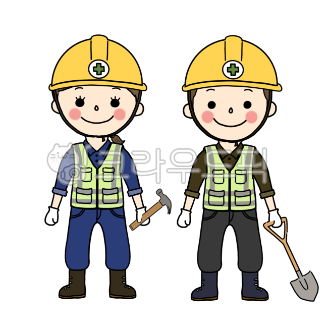 couple,siblings,hammer,Safety first,work gloves,shovel,work tools,safety,helmet,friend,construction,Occupation illustration,construction clothes,manpower,worker,Under construction,work,vest,construction worker,construction tools,equipment,clothes,tool,con