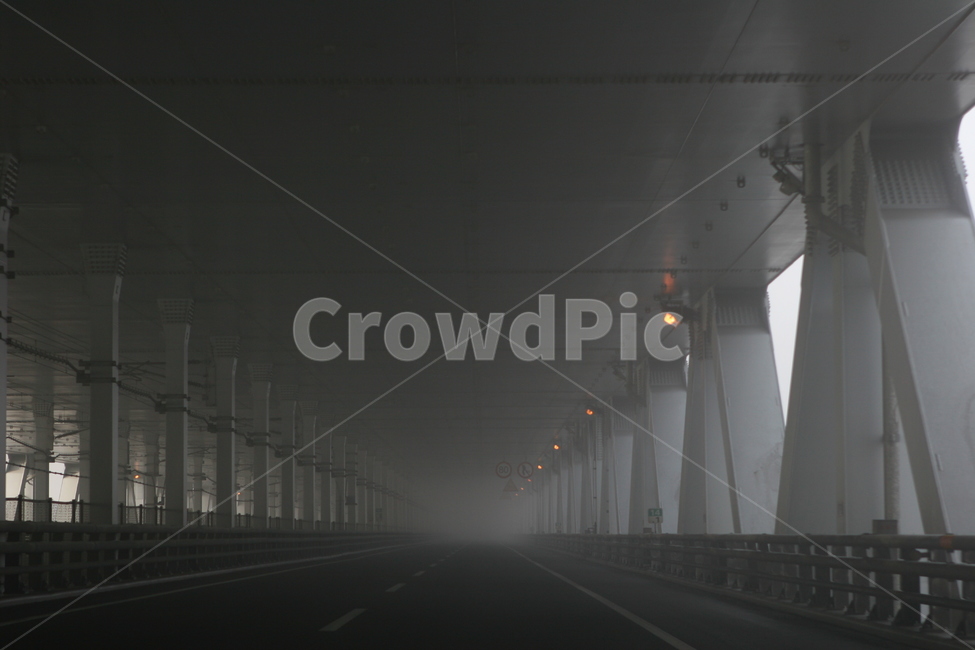 다리,교각,새벽,운무,대교,영종대교,영종도,공항도로,nature,자연,fog,안개