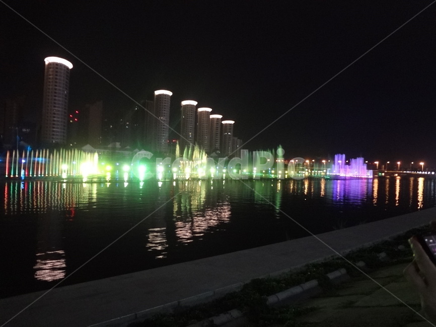분수,분수대,야경,물,water,빛