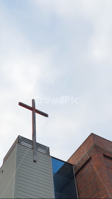 십자가,구름,교회,하늘,푸르름,빌딩,sky,cross