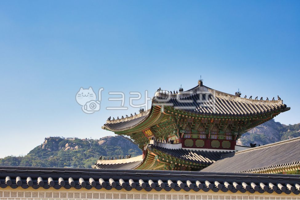 경복궁, 단풍, 궁, 고궁, 기와, 사진,이미지,일러스트,캘리그라피 - 커다란 곰돌이작가