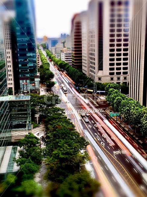 비,사거리,빛,교통,라이트트레일,교통,교통수단,traffic,transportation