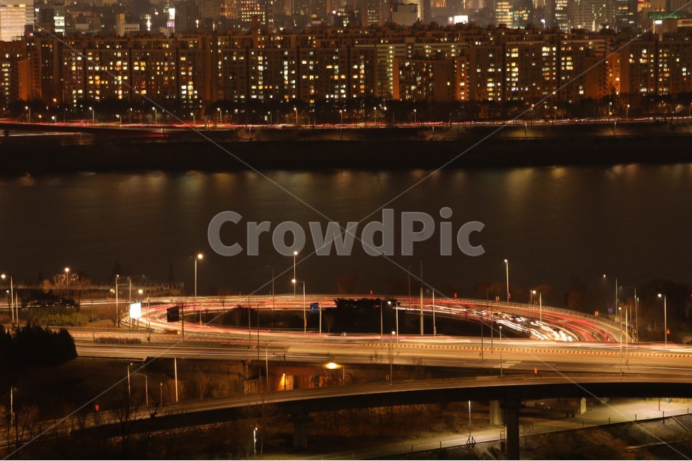 다리,야경,한강,물,아파트,야경,밤,풍경,nightscape,night,landscape,도시,city,한국도시풍경,한국도시경관,korea cityscape,road,도로,freeway,고속 도로