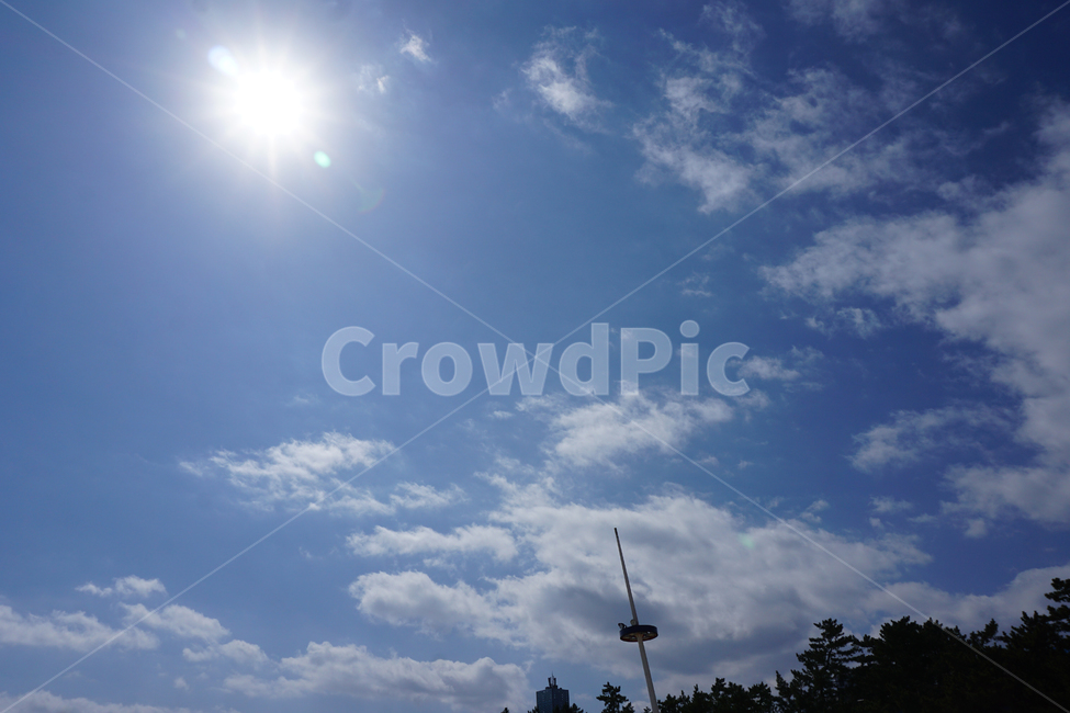 하늘,구름,경포대,한국,sky,cloud,맑은하늘,날씨맑음,태양