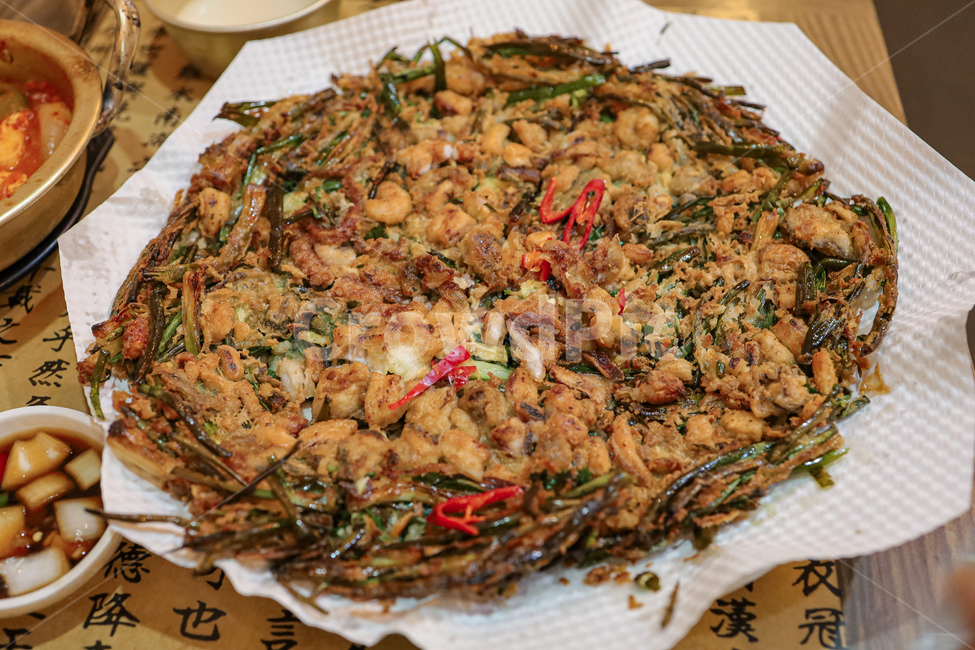 파전,요리,음식,파,한국음식