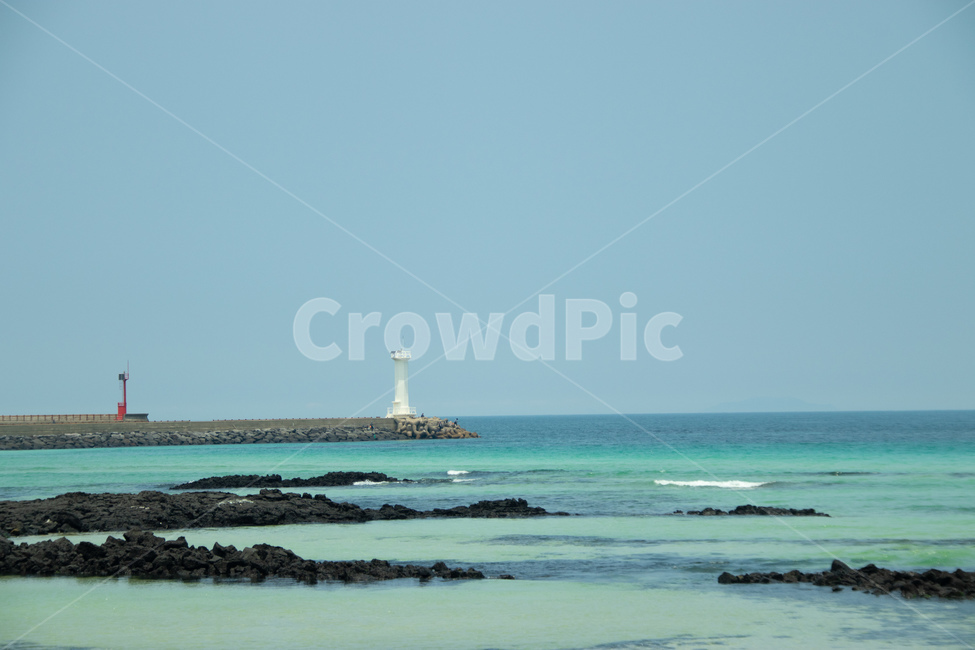 바다,제주,등대,하늘,파도,돌,등대,lighthouse