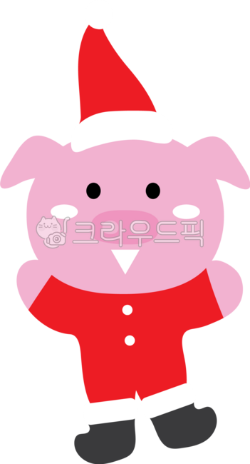 Christmas,Christmas Day,Animal,Christmas Animal,December 25,Pig,Pig Santa,Year of the Pig,Santa Clothes,Santa Hat