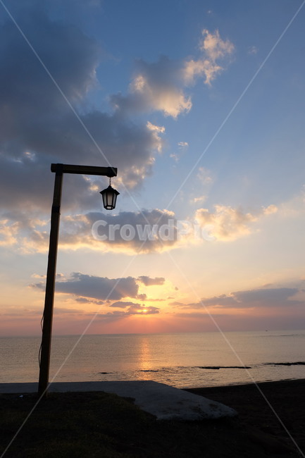 제주도,제주,노을,붉은노을,하늘,바다,광치기해변,jeju,jejudo,sunset,sea,가로등