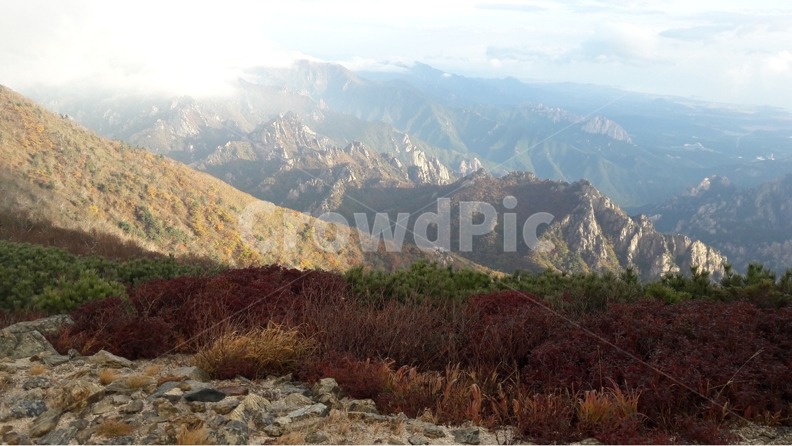 설악산,한국의산,설악산국립공원,공룡능선,천불동계곡,한국의가을,단풍,구름,한국의산하,아름다운산,바위,암봉,자연,풍경,nature,landscape,한국자연풍경,한국자연경관,korea nature landscape,outdoors,옥외,mountain range,산맥,mountain,산