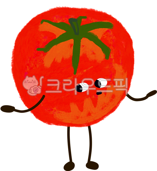 토마토, 토마토캐릭터, 과일캐릭터, 과일, 으쓱, 사진,이미지,일러스트,캘리그라피 - Flatlet0작가