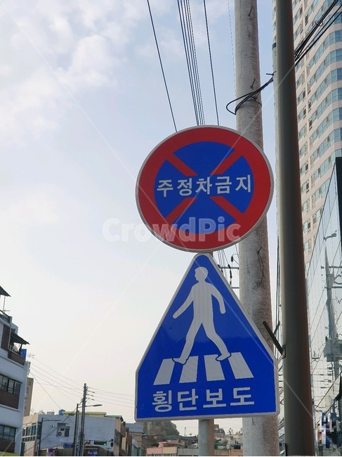 표지판,주정차금지,횡단보도,상징,symbol