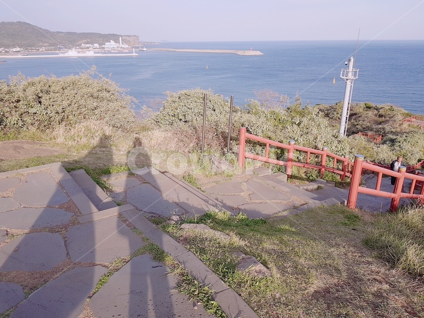 그림자,제주도용머리해안,삼방산산책로,해안절경,친구와함께
