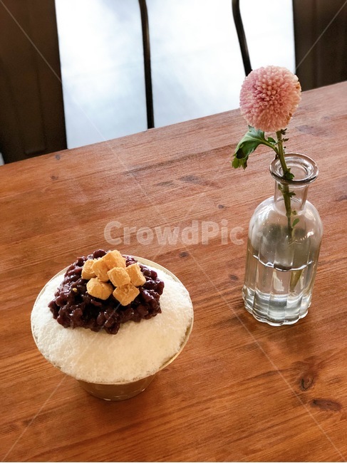 팥빙수,여름,카페,분위기,빙수,후식,간식,여유