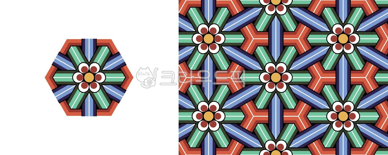 단청,한국단청,한국전통문양,단청문양,단청패턴,한국전통패턴,사찰미술,불교미술,한국전통미술,동양적,한국적,육각패턴