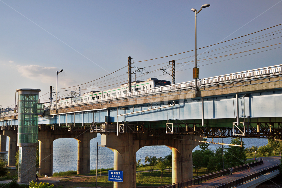 잠실철교,한강다리,교량,지하철,2호선,전철,한강,잠실둔치