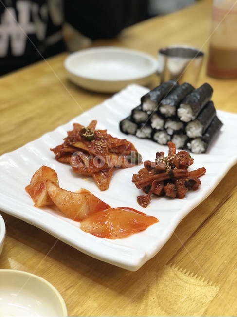 충무김밥,김밥,오뎅,어묵,석박지,한식,한국요리,한국음식