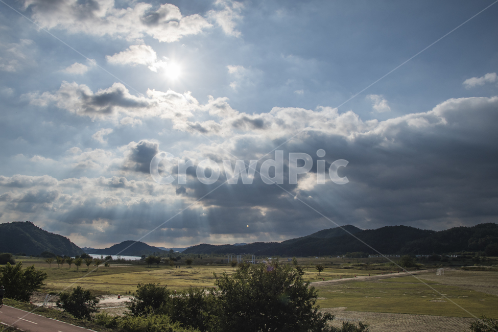 구름,하늘,벌판,풍경,역광,자연,풍경,nature,landscape,weather,날씨,outdoors,옥외,cumulus,적운,sky,cloud