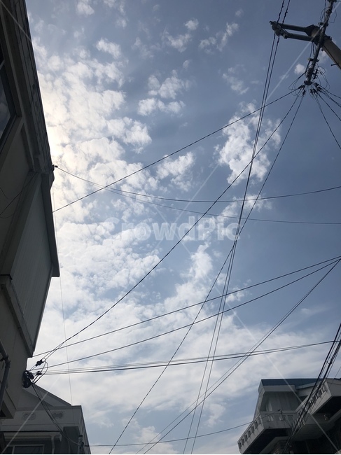 하늘,구름,전깃줄,전봇대,sky,cloud