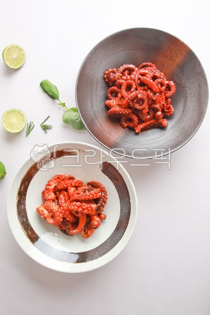 Webfoot octopus,stirfry,Stirfried Octopus,Korean,Octopus,food