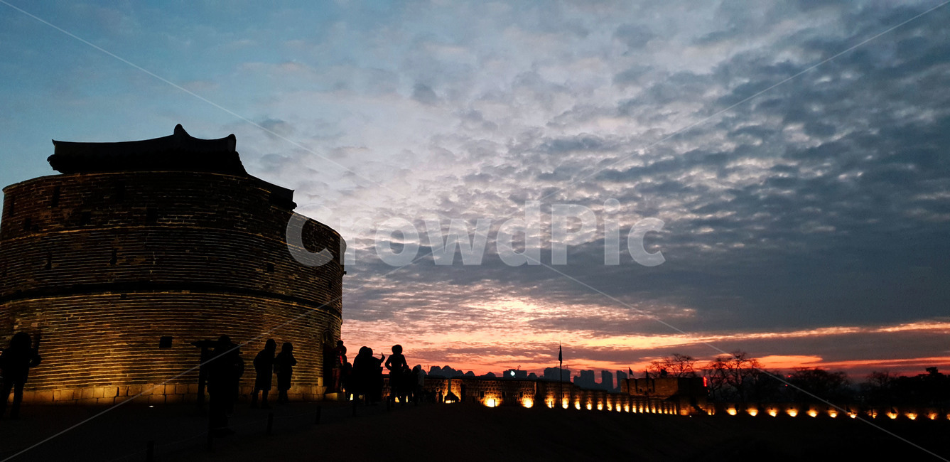 수원화성,수원,구름,석양,sunrise,sunset,성