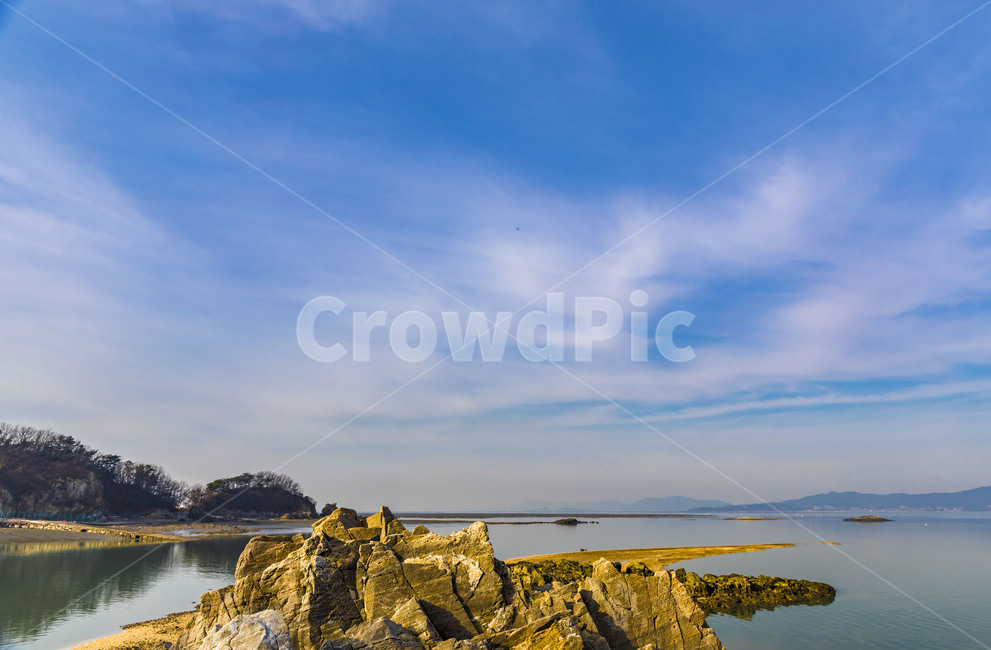 장봉도,모래톱,구름,하늘,섬,감성,반영,어촌,자연,풍경,nature,landscape,한국자연풍경,한국자연경관,korea nature landscape,promontory,곶